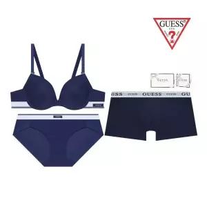 게스 언더웨어 (선물포장/쇼핑백) 에어로쿨 네이비 커플속옷세트 OEWBR592OEWBP592GEMDR163DNV 2102004