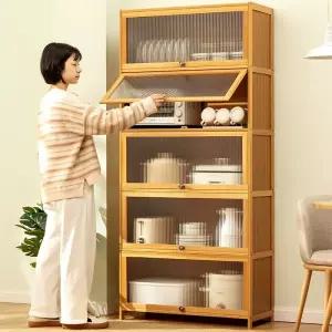 그릇장식장 주방 수납장 홈카페장 홈카페 라탄모델 그릇장