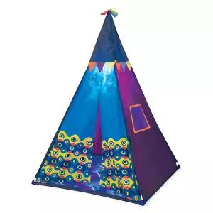 홈캠핑놀이 컬러무드등 파란색 유아 놀이텐트 여아선물 아이방꾸미기 플레이하우스 독립공간 아지트
