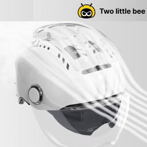 여름 헬멧 에어컨 쿨링 스쿠터 바이크 퀵보드 스냅백 오토바이 반모 경량