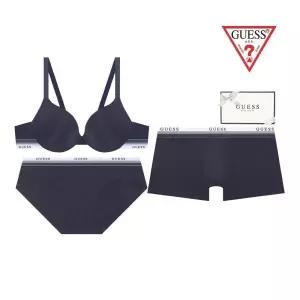 게스 언더웨어 (선물포장) 퓨징 화이트밴딩 커플속옷세트 GEWBR833GEWPT833GEMDR833CH 2101765