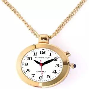 시각 장애 노인을 위한 여성용 토킹 시계 골드 펜던트 큰 소리 알람