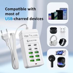 EU UK US 플러그 멀티 래피드 충전기 전원 어댑터 1.2m 연장 코드 6 4 휴대호환  휴대폰 소켓