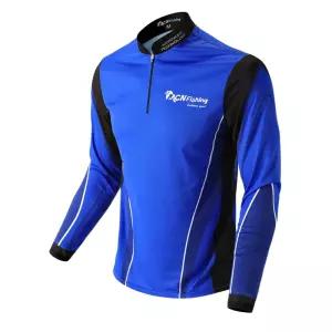 MCN 인라이븐 블루 낚시복 기능성 긴팔 긴팔져지 남성스판티