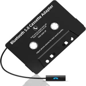 메르소코 카 오디오 블루투스 카세트 수신기 테이프 플레이어 무선 5.0 보조 어댑터 핸즈프리 통화 가능