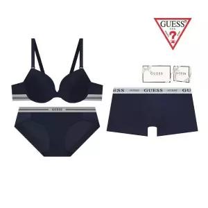 게스 언더웨어 (선물포장/쇼핑백) 네이비 커플속옷세트 OEWBR191BP191DR163DNV 2073877
