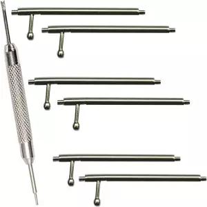 Olytop Fitbit Versa/Versa 2/Versa Lite 퀵 릴리스 스프링 바 6PCS - 23mm 스테인리스 스틸 시계 밴드 핀