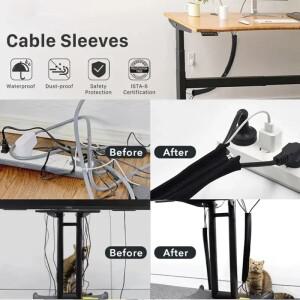 3/1PCS 지퍼 케이블 슬리브 재사호환  가능한 리유저블 코드   보호기 컴퓨터 TV 와이어 50cm