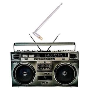 텔레스코픽 스테인리스 스틸 AM FM 라디오 범호환  안테나 헤드 스피커 풀 로드 4 섹션 300mm 1개