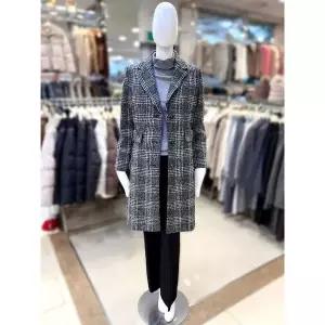 [조이너스] 세이브존01 체크 모직 하프 코트 JAEW1WCH370_P412365513