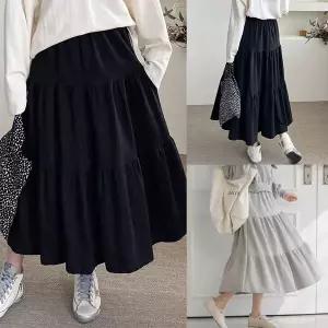 [하프클럽/]위쉬몰 YY 코튼밴딩티어드스커트(V115H602) 빅사이즈