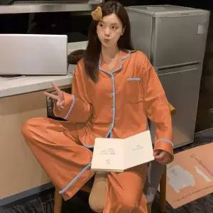 카디건 커플 더블 캐릭터 잠옷 복성 잠옷세트 세트 면라이크 긴팔 봄가을 원픽3