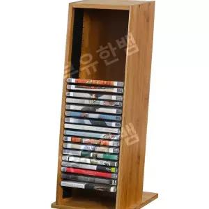 원목 CD DVD PS4 타이틀 보관꽂이 탁상용 랙 수납장 강관난주