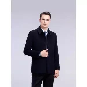 하프 모직 울 남자하프코트 도톰 칼라 양중 봄가을 루즈핏 코트 ible3