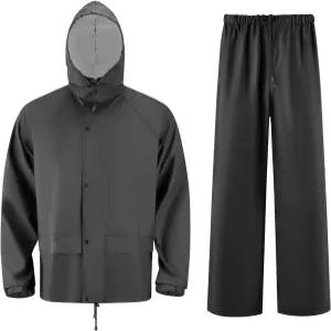 남성용 크리브스 헤비 듀티 방수 레인 수트 기어 재킷 및 바지 세트로 야외 작업 낚시 하이킹 여행에