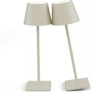 2개입 LED 무선 테이블 램프 충전식 배터리 책상 3W 5500mAh 작동 무단계 디밍 모던 휴대용 조명