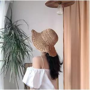 프레쉬 비치 밀짚 라피아햇