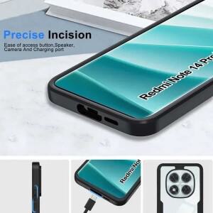 레드미 호환 노트 14 프로 플러스 360 풀 바디 스크린 프로텍터 보호 투명 케이스 4G 5G 노트14 글로벌 폰