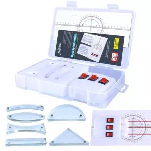 STEM 자기 물리 광학 실험 세트 볼록 렌즈 오목 거울 반사기 굴절 삼각 프리즘 광원 학습 과학 교육 장비