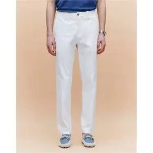 매장정품 HAZZYS 헤지스 [아이코닉][332 TAPERED] 화이트 컴팩트 트윌 치노 팬츠 HZPA5B332WT 1181715