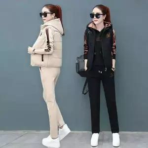 TBZ 3in1 여성 트레이닝세트 기모 후드 트레이닝 복 셋업