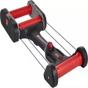 엘리트 퀵 모션 롤러 트레이너 ？ 실내 훈련용 휴대용 자전거 컴팩트 접이식 디자인 로드 바이크 및 MTB용