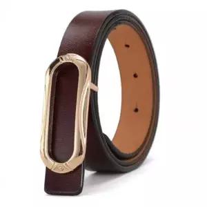 여성 TNI785J3 인기 퀸즈 소가죽 벨트(커피) 감성 청바지