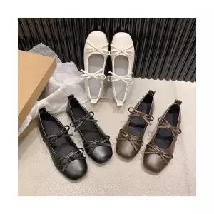 선녀풍 여자신발 힐펌프스 스트랩힐 봄로퍼 프렌치 플랫 펌프스 스퀘어 원템1