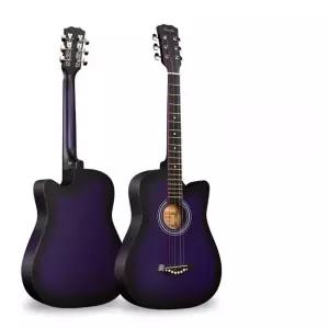 초보자용 어쿠스틱 독학용 가방 기타 선물 흰색