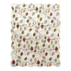 [셀러에이드]TBZ 주방소품 나뭇잎 방수 테이블보 야외테이블보 홈카페