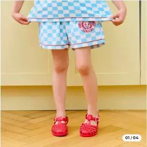 [레노마]체커 블루 테리 이지웨어 반바지 0D15W00032_HDD