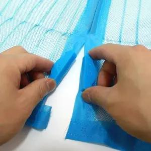 TBZ 자석여닫이 문 모기장 120cm-블루 모기장출입문 방문 문모기장