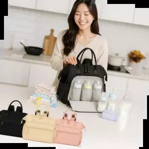 아기엄마외출템 대용량 기저귀가방 아기엄마 육아템 보냉보온 수납백