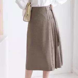 [모리스커밍홈] [55-66]플리츠주름 글렌체크 스커트_M2602SK020A