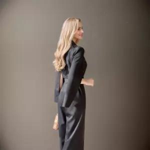 여성용 정장 바지 봄 칼라 슬림핏 오피스룩 점프슈트 CH1