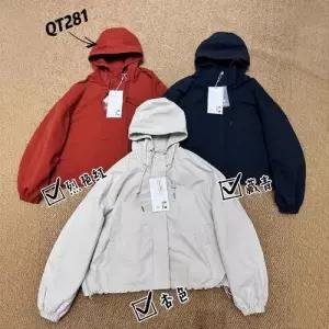 여성용 캐주얼 순정 후드 바람막이 야구 코트 스트링 점퍼 CH1