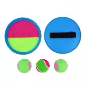 캐치볼 놀이 세트 찍찍이 원반 공놀이 야외 레저 운동 어린이 아동 실내 놀이