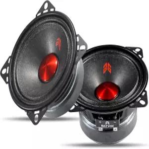 Guooreat MX40P1 스피커 4인치 중거리 120와트 4옴 레드 더스트 캡 자동차 또는 트럭용 프리미엄 품질