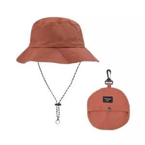 사파리모자 휴대용 접이식 방수 버킷햇 브릭레드 등산 캠핑 낚시 벙거지