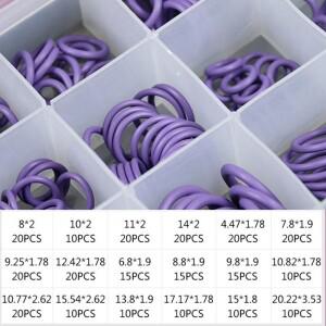 자동차 에어컨용 O 링 세트 도장 키트, R134a, R12, HNBR, 고무 O-링 모음, A/C 시스템 수리 도구