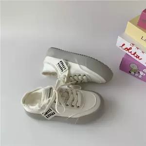 여자 화이트 가을 패션 슬립온 워킹화 더블보드 슈즈 배기 웨이브 원픽3