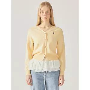 후아유 Steve V-neck Classic Cardigan WHCKF2353F