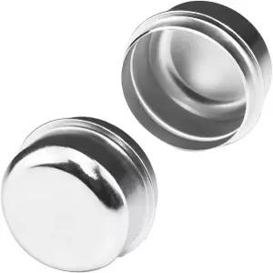 Zpana 2PCS 1.98인치 트레일러 허브 더스트 캡 액슬 휠 베어링 컵 그리스 커버 교체 2000-3500파운드 루브