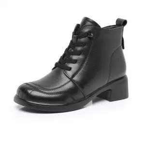 여자 플랫워커 슈즈 가보시 봄가을 단화 진가죽워커 플랫폼 소프트키높이 캐주얼 빈티지 앵클부츠 BE3