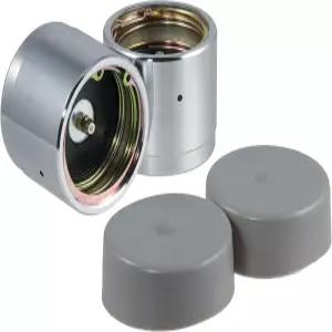 CURT 22244 2.44인치 트레일러 휠 베어링 보호대 및 먼지 커버 2팩