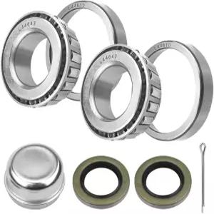 2000파운드 트레일러 액슬용 L44643/L44610 베어링 키트 1.98인치 그리스 캡이 있는 액슬 씰 코터 핀 회전