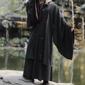 무사 타기 양가죽 남성 보호 크로스 도포 한파 라이딩 남자