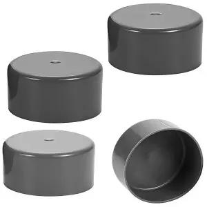 4팩 트레일러 허브 그리스 캡 1.98인치 휠 베어링 먼지 커버 보트 트레일러용 고무 피팅 액슬용 프로텍터