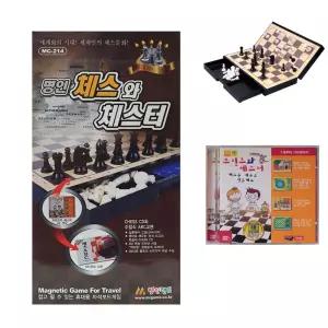 명인체스 명인 서랍 접이식 자석 체스 체스터 CD 보드게임