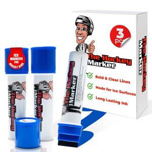 하키 링크와 훈련을 위한 간편한 아이스 마커 - 센터 및 스킬 라인용 라인 마커, 연습 훈련용으로 설계, 코치와 골키퍼가 사용 Blue